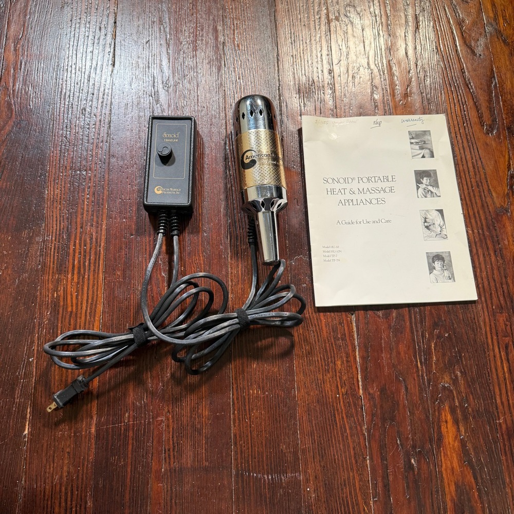 American Massage Products Sonoid Hand Unit Wand Massager Model 10 Vintage TESTED